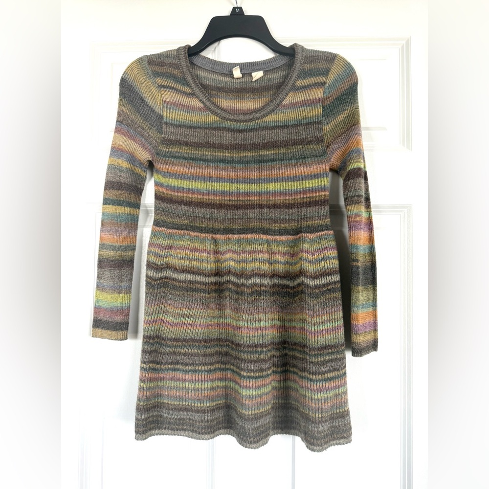 Moth Multicolor Striped Sweater Dress
